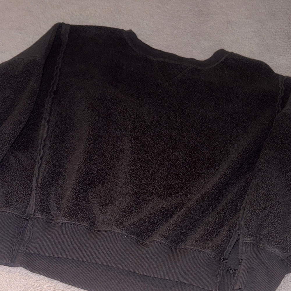 American Eagle Outfitters Charcoal Fleece Pullover